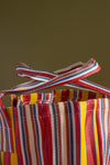 Red & Yellow Striped Recycled Tote Bag