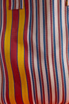 Red & Yellow Striped Recycled Tote Bag