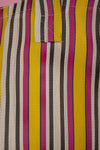 Pink & Yellow Striped Recycled Tote Bag