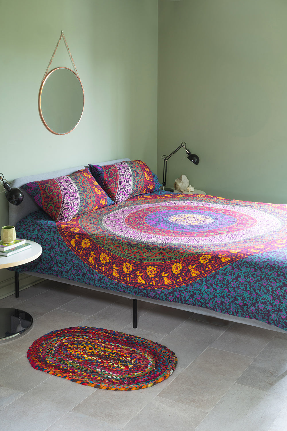 Ex Sample/Seconds Sanganeri Cotton King Duvet Cover Only - 01