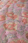 Apricot & Lavender Floral Quilt