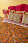 Apricot & Lavender Floral Quilt