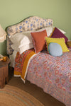 Apricot & Lavender Floral Quilt