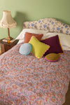 Apricot & Lavender Floral Quilt