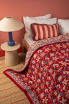 Valentine Hand Block Print Cotton Quilt