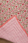 Ruby Meadow Reversible Floral Quilt