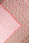 Ruby Meadow Reversible Floral Quilt