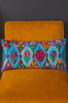 Floral Embroidered Cushion Cover