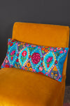 Floral Embroidered Cushion Cover