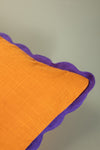Papaya Block Colour Cotton Cushion Cover