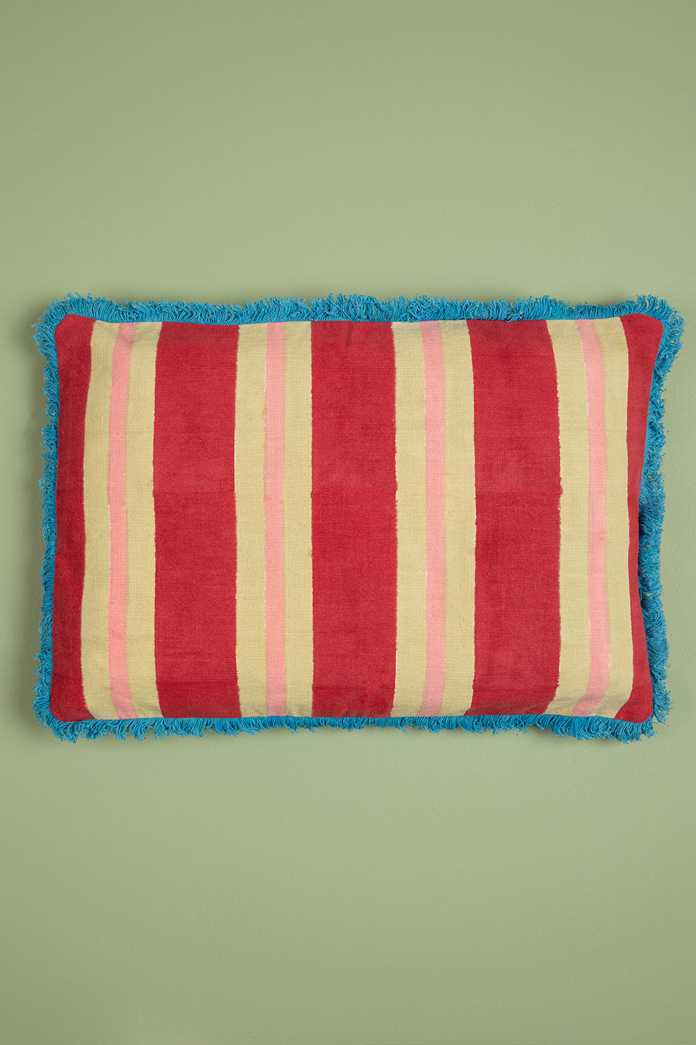 Scarlet & Beechnut Block Print Cotton Cushion Cover