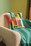 Abstract Texture Embroidered Cushion Cover