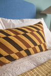 Staggered Stripe Embroidered Cushion Cover