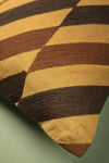 Staggered Stripe Embroidered Cushion Cover