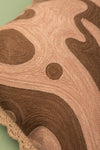 Mocha Swirl Embroidered Cushion Cover
