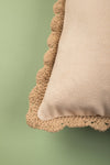 Mocha Swirl Embroidered Cushion Cover