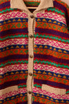Hand Knitted Wool 'Fairisle' Cardigan - 86
