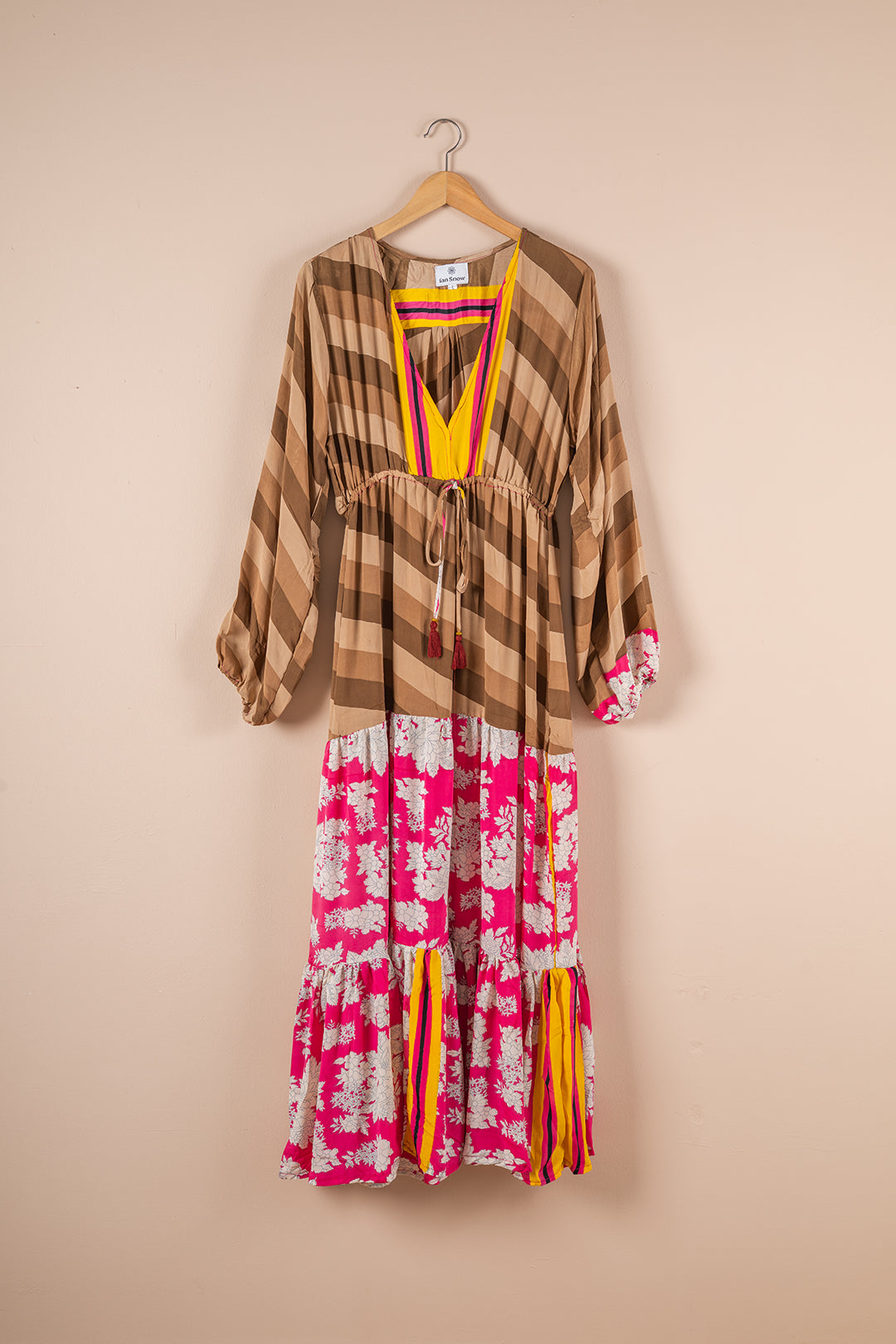Recycled Silk Long Dress - Large - 10