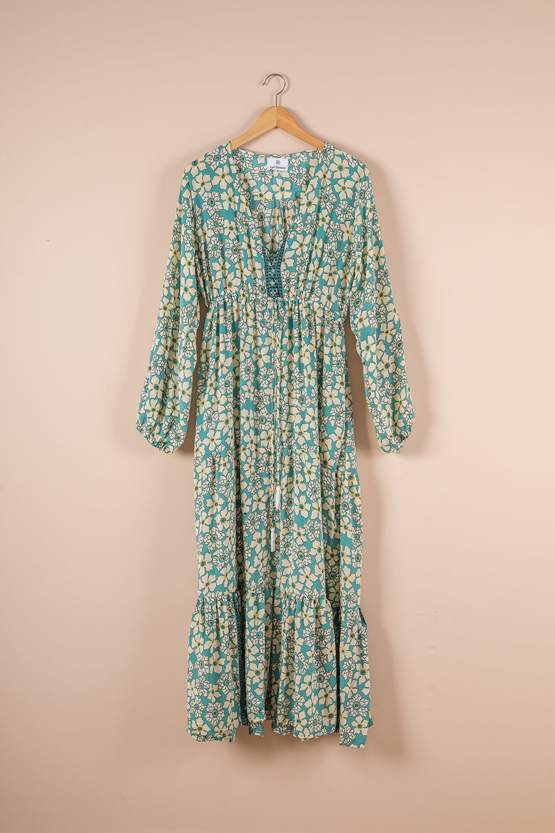 Recycled Silk Long Dress - Large - 18