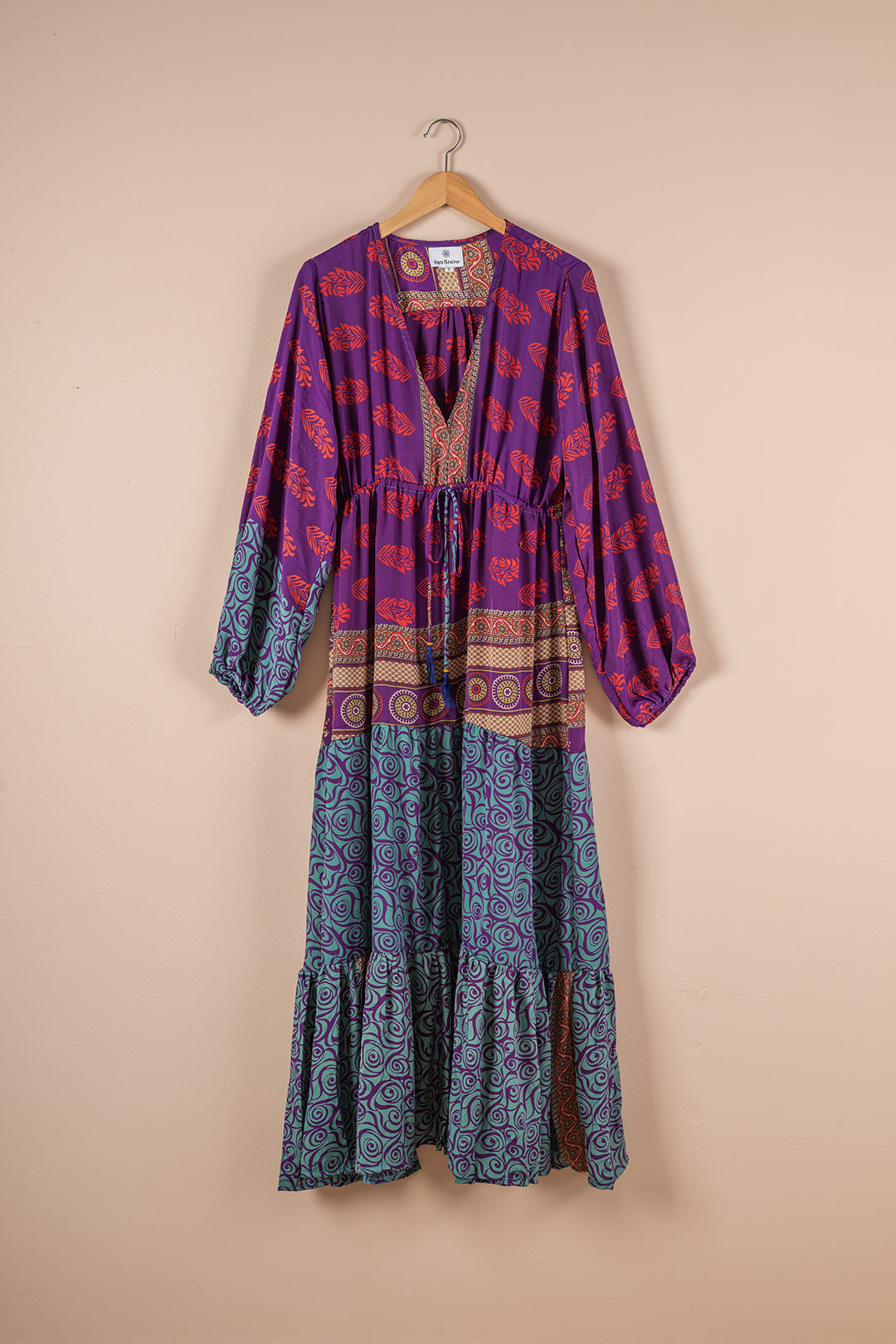 Recycled Silk Long Dress - Large - 27