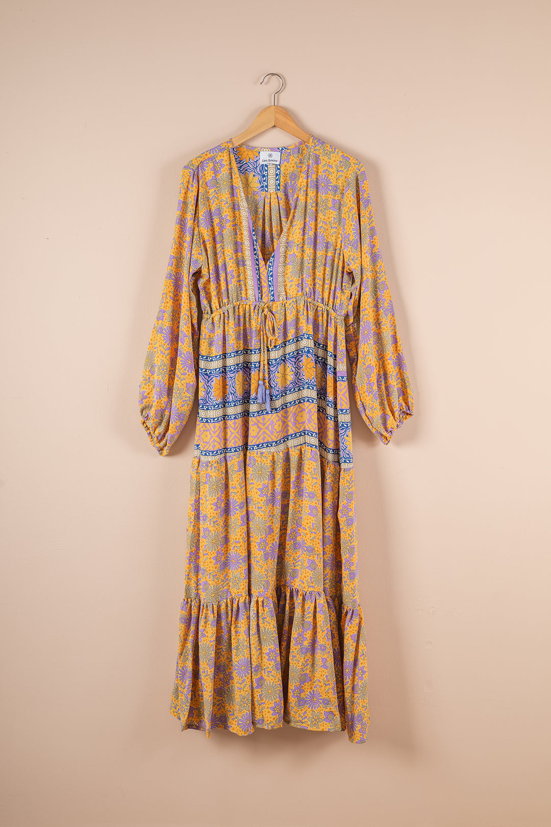 Recycled Silk Long Dress - Large - 28