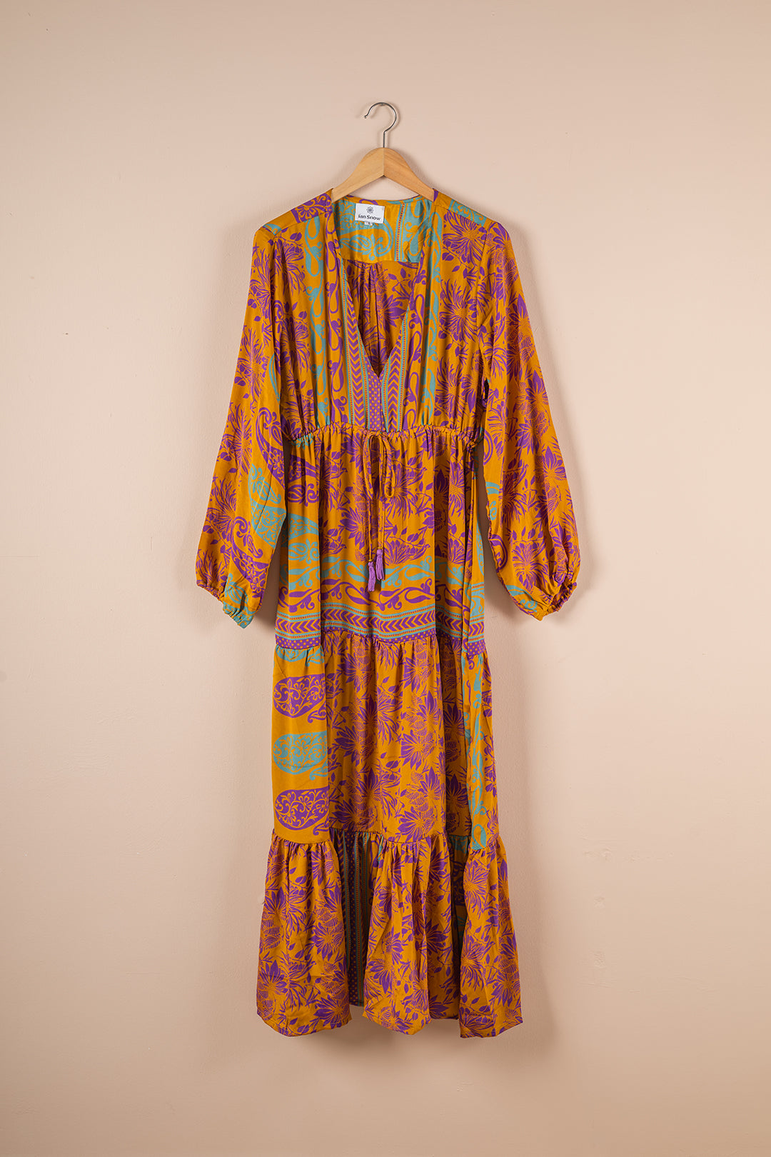 Recycled Silk Long Dress - Large - 32