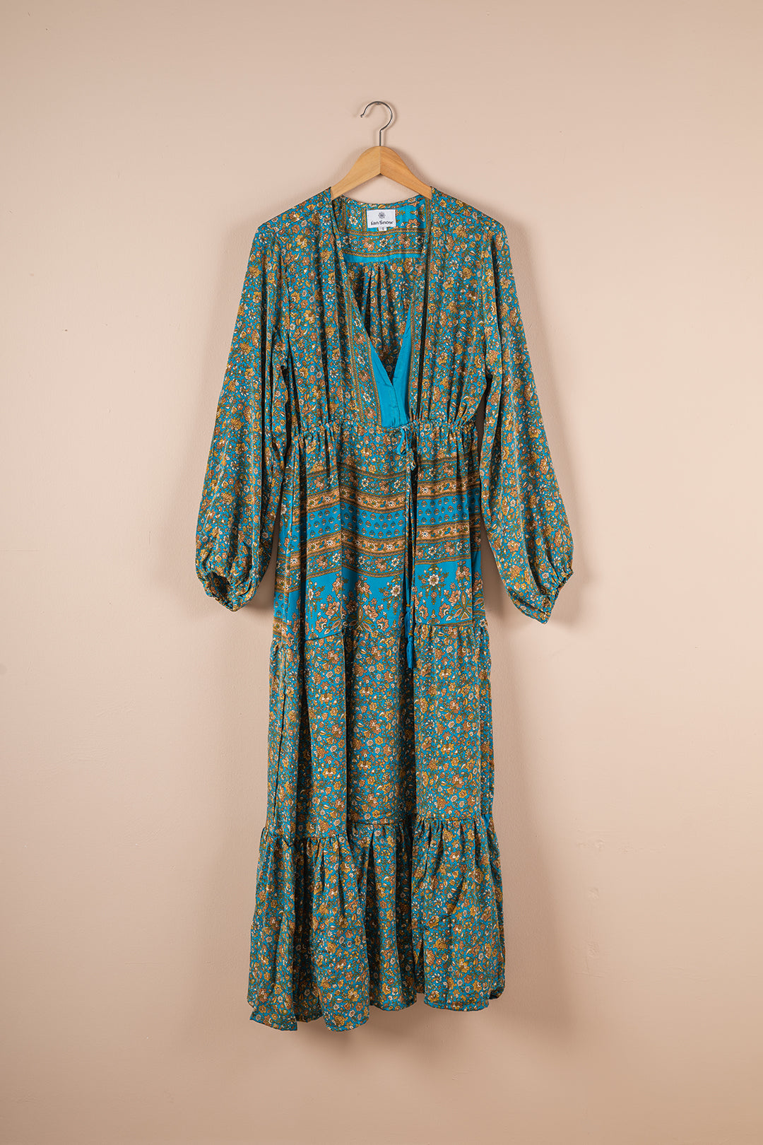 Recycled Silk Long Dress - Large - 34