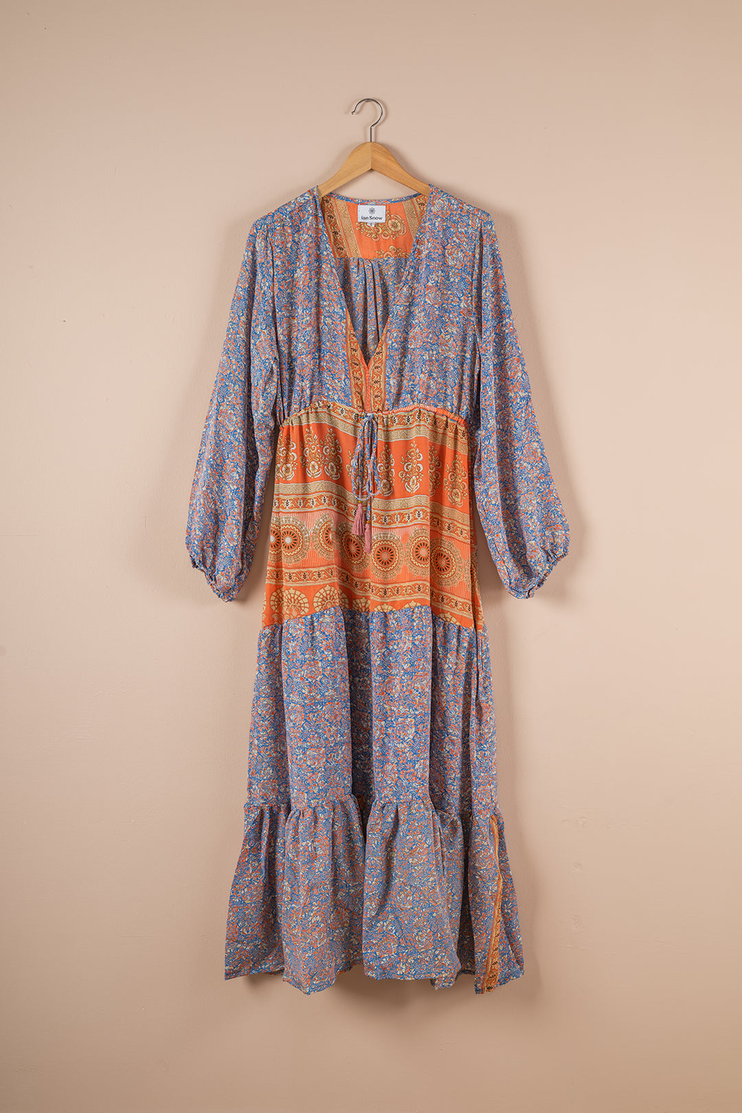 Recycled Silk Long Dress - Large - 35