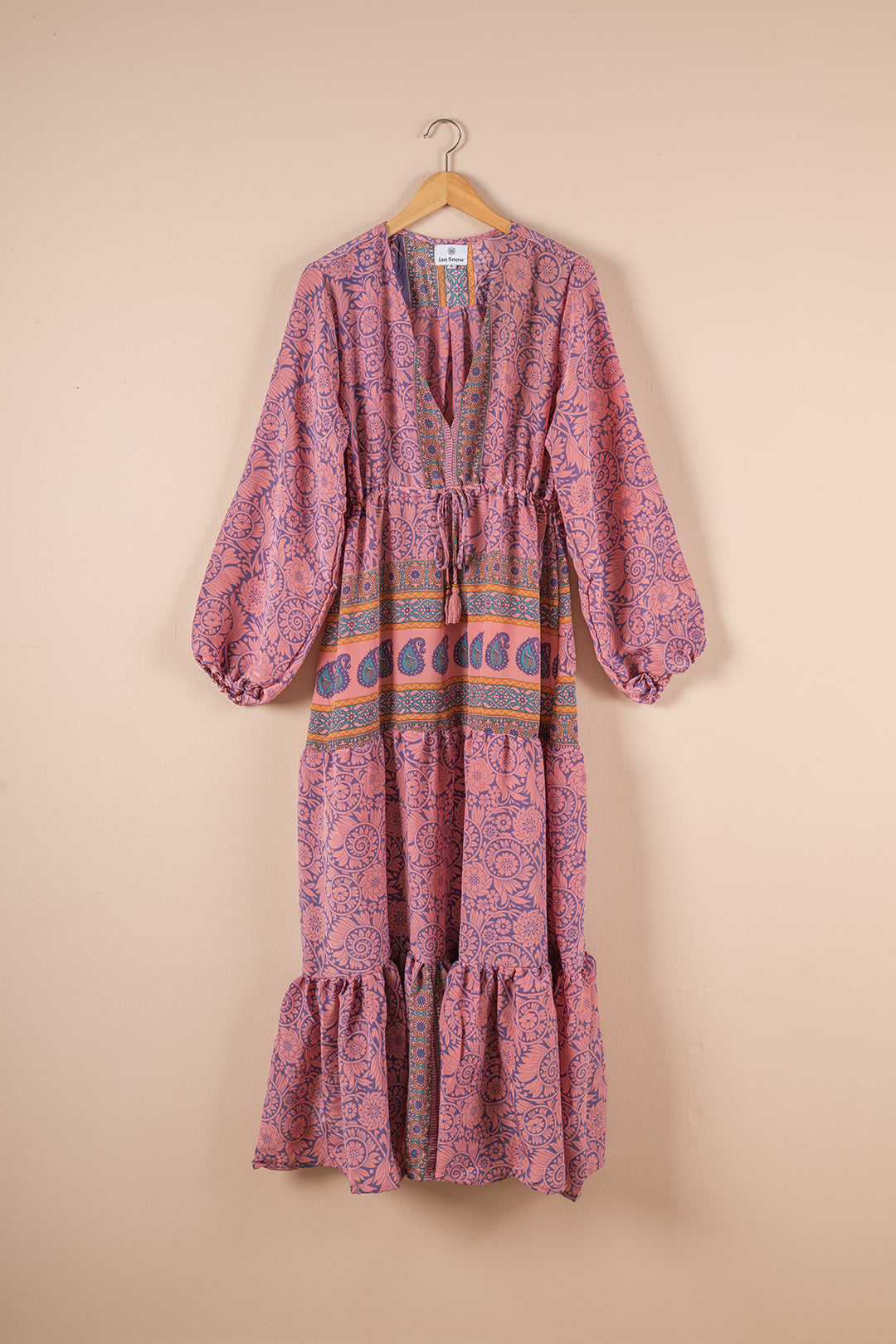 Recycled Silk Long Dress - Large - 38
