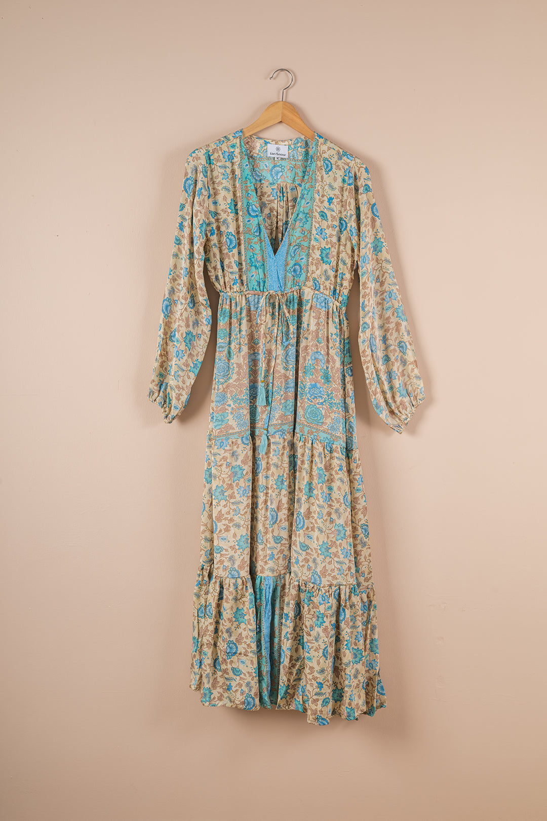 Recycled Silk Long Dress - Medium - 16