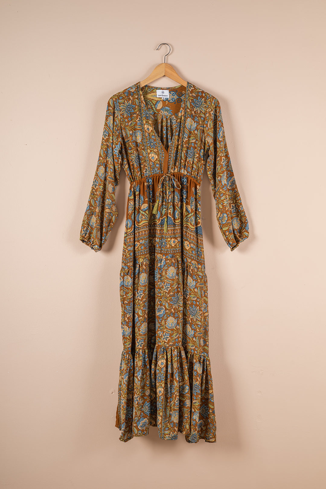 Recycled Silk Long Dress - Small - 16