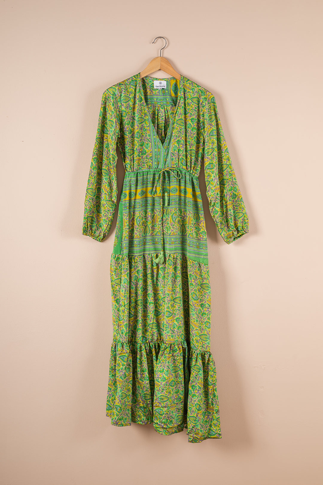 Recycled Silk Long Dress - Small - 28