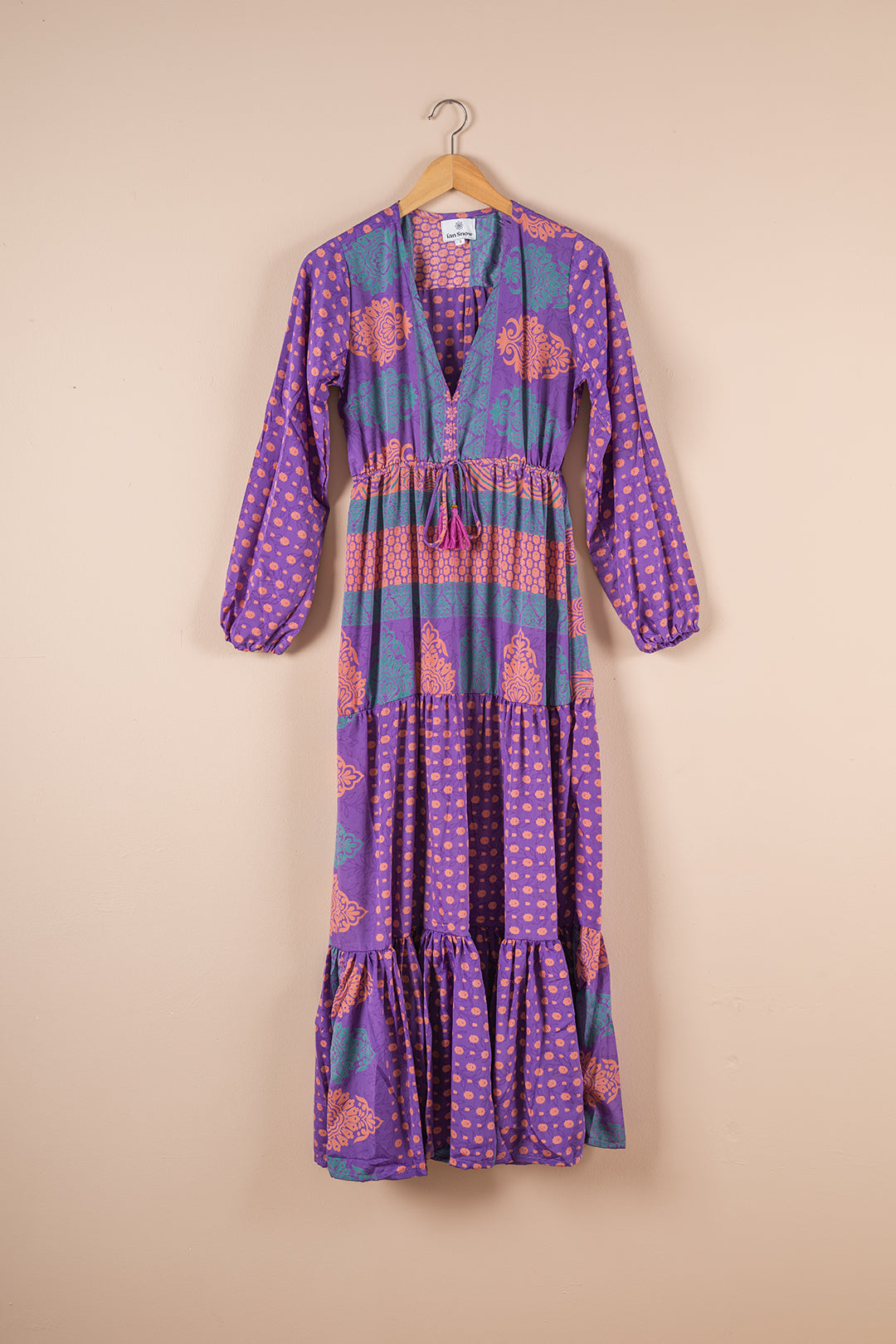 Recycled Silk Long Dress - Small - 32
