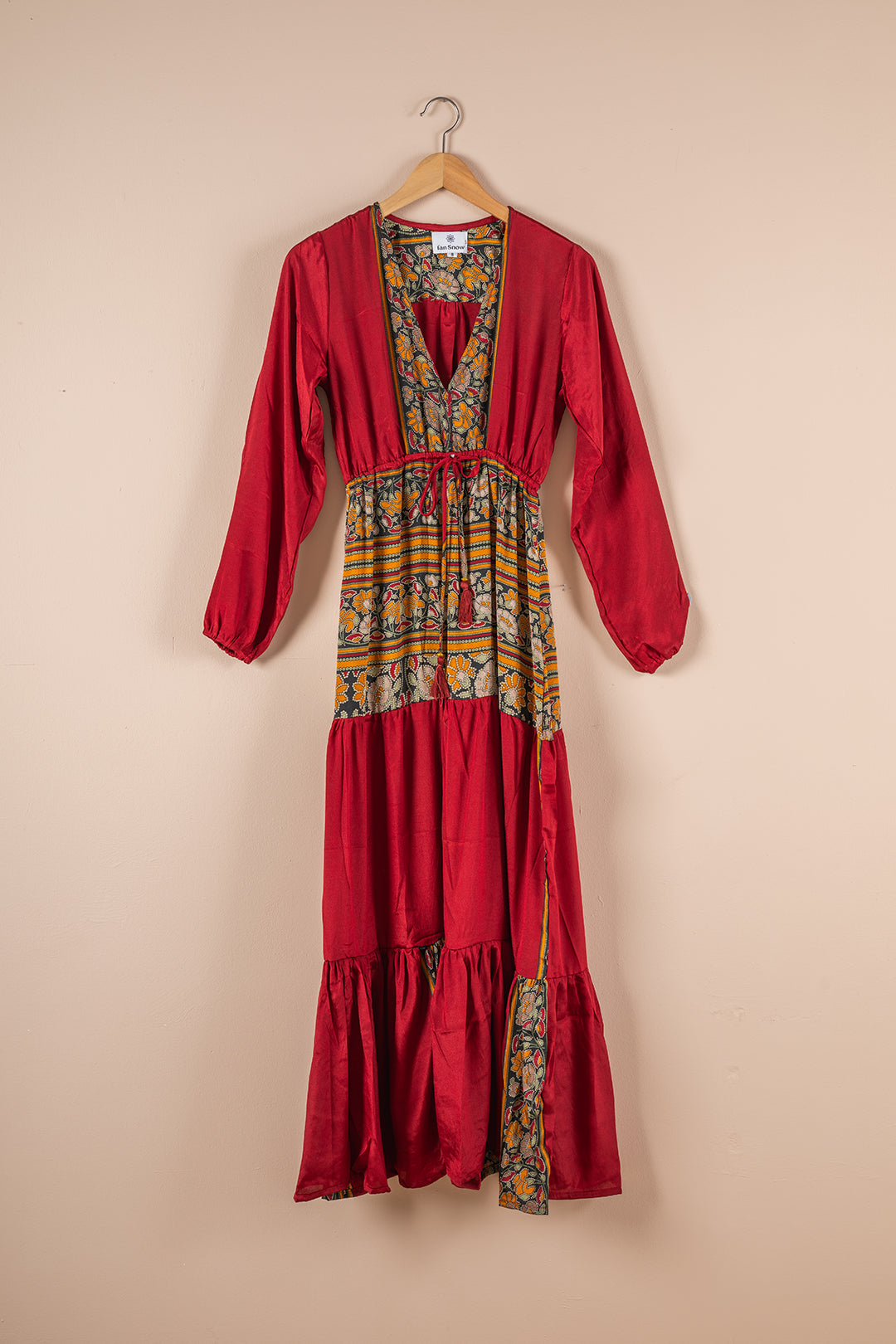 Recycled Silk Long Dress - Small - 35