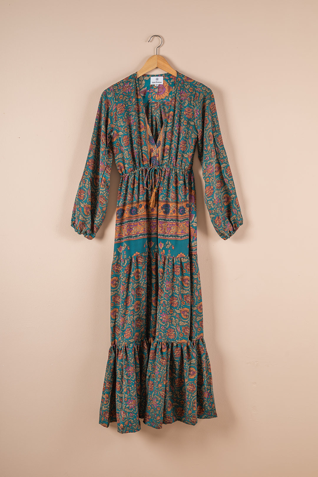 Recycled Silk Long Dress - Small - 40