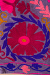 Purple Suzani Embroidered Velvet Jacket - 26