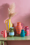Pink & Orange Katran Pitcher Vase