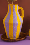 Yellow & Lilac Katran Pitcher Vase