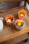 Hygge Tones Trio of Mosaic Glass Votives