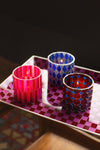 Bright Tones Trio of Mosaic Glass Votives