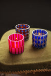 Bright Tones Trio of Mosaic Glass Votives