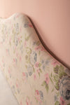 Cream Floral Kantha Covered Double Headboard
