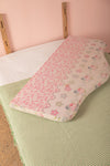 Cream Floral Kantha Covered Double Headboard