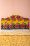 Yellow Kantha Covered Double Headboard