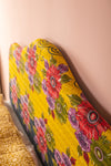Yellow Kantha Covered Double Headboard