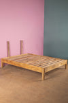 Yellow Kantha Covered Double Headboard