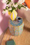 Hand Painted Sky Blue Side Table