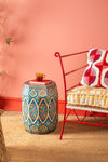 Hand Painted Navy Blue Side Table