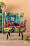 Blue Kantha Panelled Armchair - 06