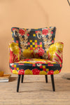 Black Kantha Panelled Armchair - 08